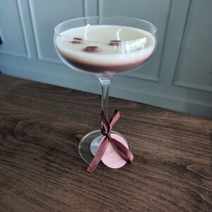 Kirkton House Espresso Martini Glass Cocktail Scented Candle 7.58oz 2-Wick Aldi
